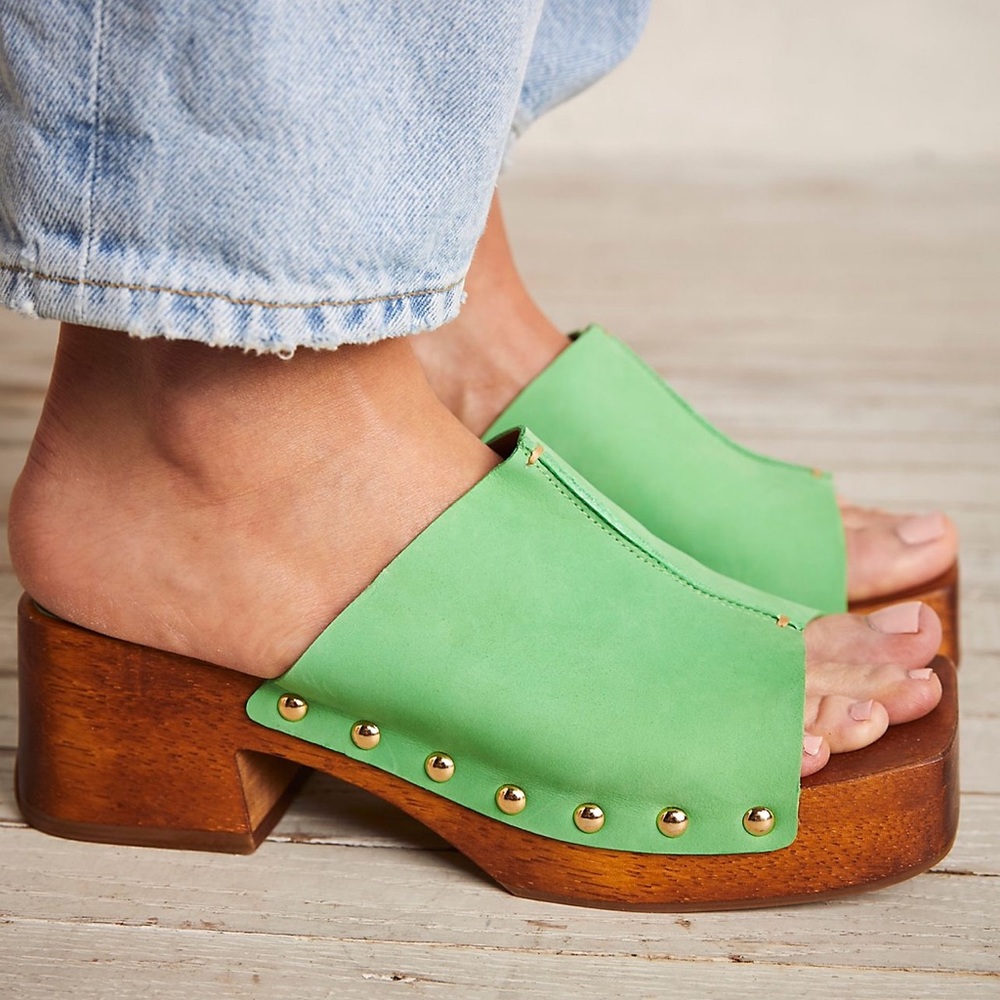 NWT - Free People - Zola Studded Clogs - Size 8